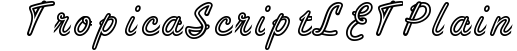 Tropica Script LET Plain:1.0 preview