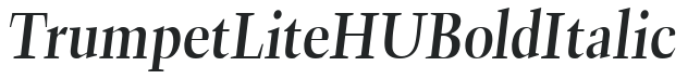 Trumpet Lite HU Bold Italic preview