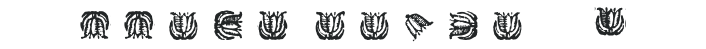 TulipBorderWF letters preview