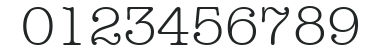 Typewriter-Light numbers preview