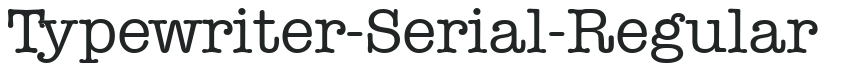 Typewriter-Serial-Regular letters preview