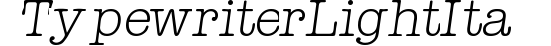 Typewriter-LightIta preview
