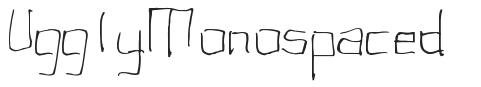 Uggly Monospaced preview