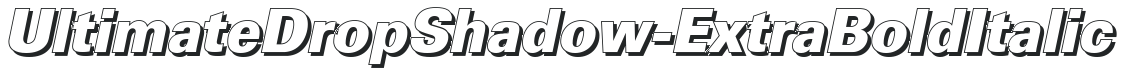 UltimateDropShadow-ExtraBold Italic preview
