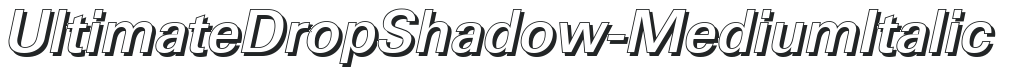 UltimateDropShadow-Medium Italic preview
