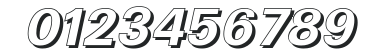 UltimateDropShadow Bold Italic numbers preview