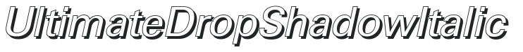 UltimateDropShadow Italic preview
