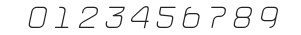 Uniglow-TwentyFiveCursive numbers preview