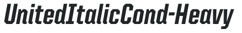 UnitedItalicCond-Heavy preview