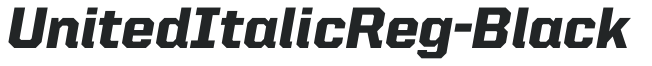 UnitedItalicReg-Black preview