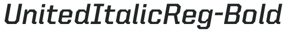 UnitedItalicReg-Bold preview