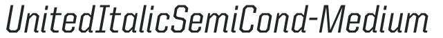UnitedItalicSemiCond-Medium preview