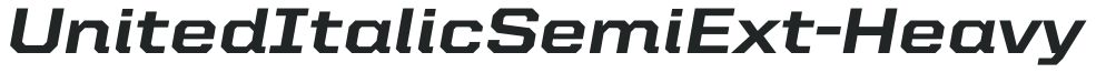 UnitedItalicSemiExt-Heavy preview