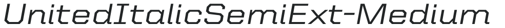 UnitedItalicSemiExt-Medium preview