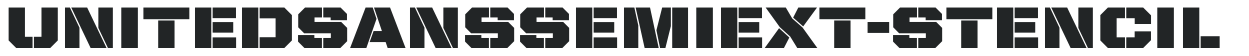UnitedSansSemiExt-Stencil preview