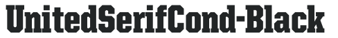 UnitedSerifCond-Black preview