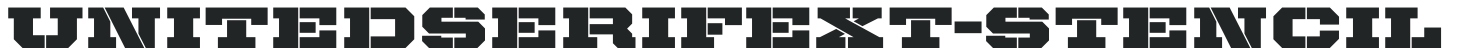 UnitedSerifExt-Stencil preview