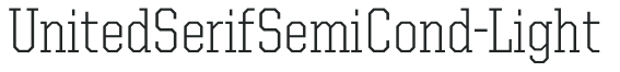 UnitedSerifSemiCond-Light preview