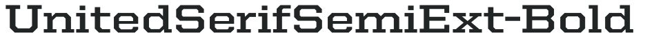 UnitedSerifSemiExt-Bold preview