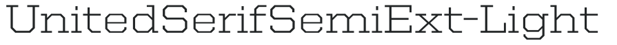 UnitedSerifSemiExt-Light preview