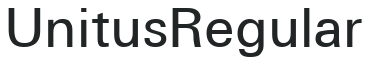 Unitus Regular letters preview