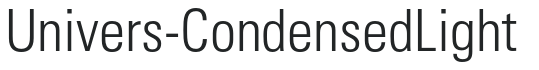 Univers-CondensedLight preview