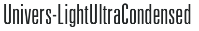 Univers-LightUltraCondensed preview
