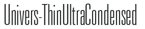 Univers-ThinUltraCondensed preview