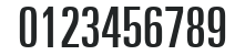 Univers59-UltraCondensed numbers preview