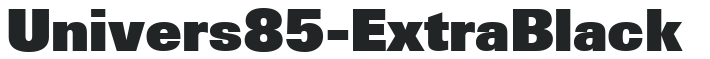 Univers85-ExtraBlack preview