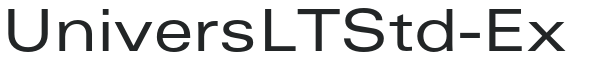 UniversLTStd-Ex letters preview