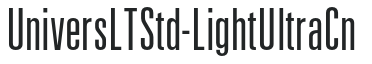 UniversLTStd-LightUltraCn preview