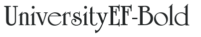 UniversityEF-Bold preview