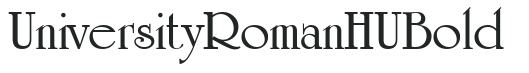 University RomanHU Bold preview