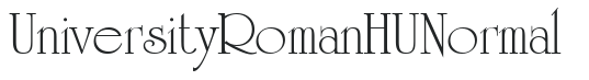 University RomanHU Normal preview