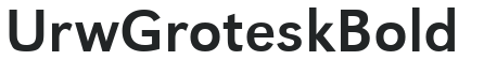 UrwGrotesk Bold preview