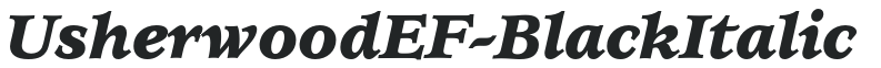 UsherwoodEF-BlackItalic preview