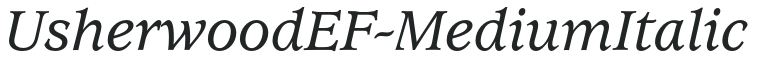 UsherwoodEF-MediumItalic preview