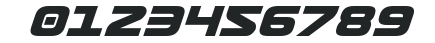 Usuzi Bold Italic numbers preview