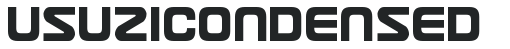 Usuzi Condensed preview