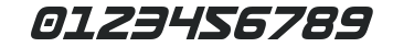 Usuzi Condensed Italic numbers preview