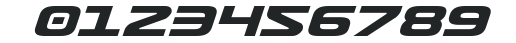 Usuzi Expanded Italic numbers preview