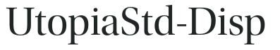 UtopiaStd-Disp letters preview