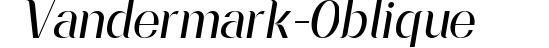 Vandermark-Oblique preview