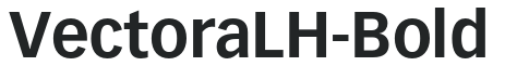 VectoraLH-Bold letters preview