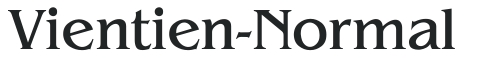 Vientien-Normal letters preview