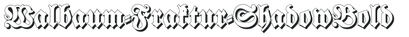Walbaum-Fraktur-ShadowBold preview