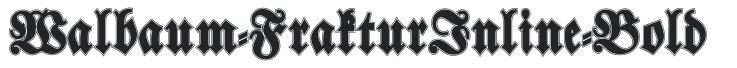 Walbaum-FrakturInline-Bold preview