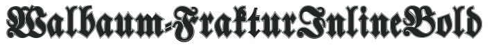 Walbaum-Fraktur Inline Bold preview