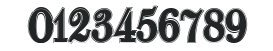 Walbaum-Fraktur Inline Bold numbers preview